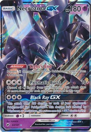 SJ Necrozma GX - 63/147 - Ultra Rare
Sun &amp; Moon: Burning Shadows Singles