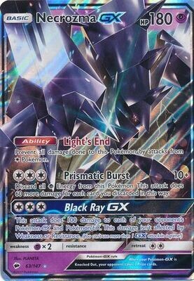 SJ Necrozma GX - 63/147 - Ultra Rare
Sun &amp; Moon: Burning Shadows Singles
