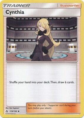 Cynthia - 119/156 - Uncommon Sun &amp; Moon: Ultra Prism Singles