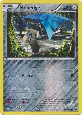 Honedge - 83/146 - Common Reverse Holo
XY (Base Set) Reverse Holo Singles