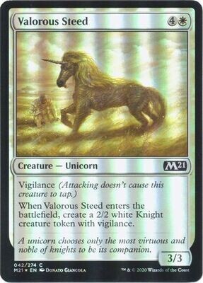 Valorous Steed 042/274 - Foil Magic 2021 (M21) Foil Singles