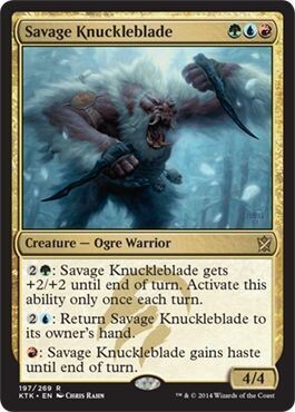 Savage Knuckleblade 197/269
Khans of Tarkir Singles