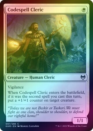 Codespell Cleric 007/285 - Foil Kaldheim Foil Singles