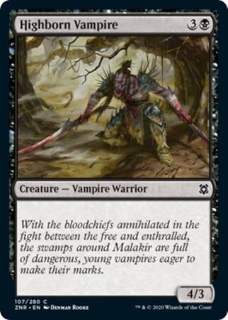 Highborn Vampire 107/280 - Zendikar Rising Singles
