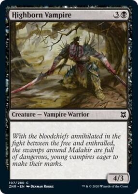 Highborn Vampire 107/280 - Zendikar Rising Singles