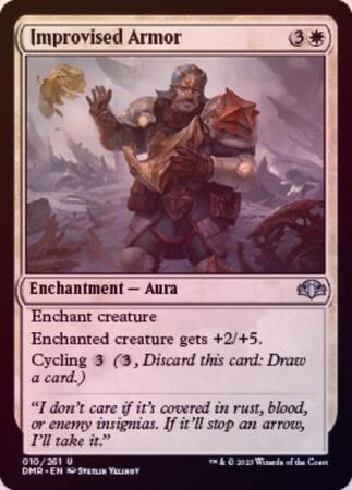 Improvised Armor 010/261 - Foil Dominaria Remastered Foil Singles