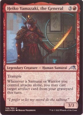 Heiko Yamazaki, the General 146/302 -  Kamigawa Neon Dynasty  Singles