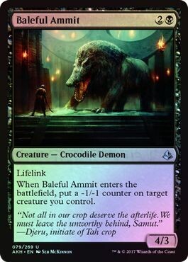 Baleful Ammit 079/269 - Foil
Amonkhet Foil Singles (Español)
