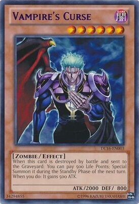 Vampire&#39;s Curse - DL16-EN003 - Rare
Yu-Gi-Oh! Promo Cards (Espanol)