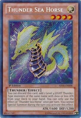 Thunder Sea Horse - ABYR-EN098 - Secret Rare 1st Edition
Abyss Rising 1st Edition Singles