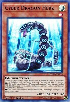 Cyber Dragon Herz - CYHO-EN015 - Ultra Rare 1st Edition
Cybernetic Horizon 1st Edition Singles (Espanol)