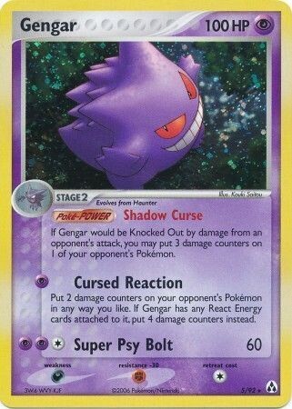 SH Gengar - 5/92 - Holo Rare
Ex Legend Maker Singles (Danado)
