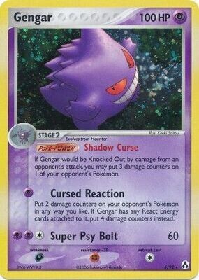SH Gengar - 5/92 - Holo Rare
Ex Legend Maker Singles (Danado)