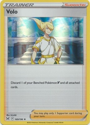 Volo - 169/196 - Holo Rare
Sword &amp; Shield: Lost Origin Singles