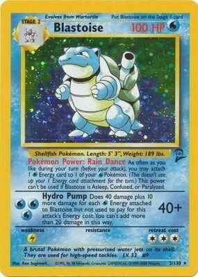 Blastoise - 2/130 - Holo
Base Set 2 Singles