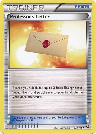 Professor&#39;s Letter - 123/146 - Uncommon XY (Base Set) Singles