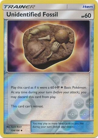 Unidentified Fossil - 134/156 - Uncommon Reverse Holo
Sun &amp; Moon: Ultra Prism Reverse Holo Singles