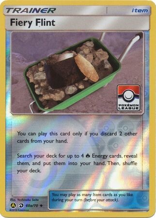 Fiery Flint - 60a/70 - League Promo Pokemon Championship/League/Organized Play Promos