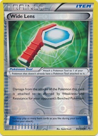 Wide Lens - 95/108 - Uncommon Reverse Holo
XY: Roaring Skies Reverse Holo Singles