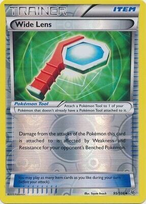 Wide Lens - 95/108 - Uncommon Reverse Holo
XY: Roaring Skies Reverse Holo Singles