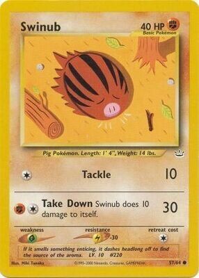 Swinub - 57/64 - Common Unlimited Neo Revelation Unlimited Singles