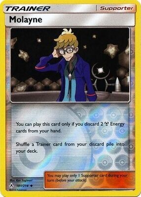 Molayne - 181/214 - Uncommon Reverse Holo  Sun &amp; Moon: Unbroken Bonds Reverse Holo Singles (Español)