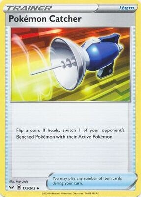 Pokemon Catcher - 175/202 - Uncommon Sword &amp; Shield (Base Set) Singles