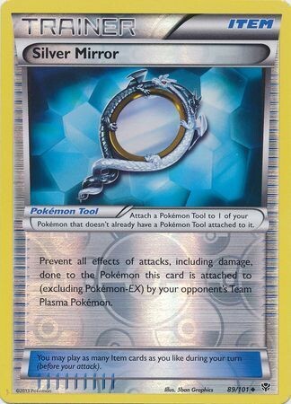 Silver Mirror - 89/101 - Uncommon Reverse Holo Black &amp; White 10: Plasma Blast Reverse Holo Singles