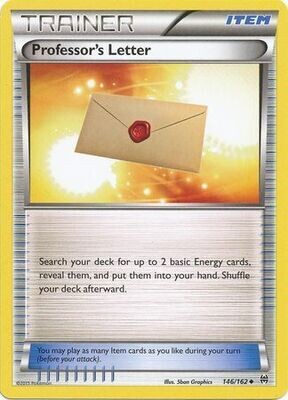 Professor&#39;s Letter - 146/162 - Uncommon XY: Breakthrough Singles