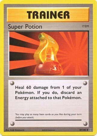 Super Potion - 87/108 - Uncommon XY: Evolutions Singles