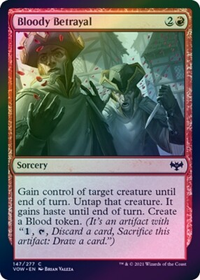 Bloody Betrayal 147/277 - Foil
Innistrad: Crimson Vow Foil Singles