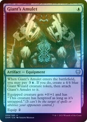 Giant&#39;s Amulet 059/285 - Foil
Kaldheim Foil Singles