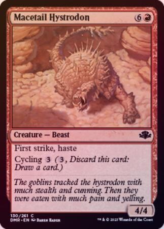 Macetail Hystrodon 130/261 - Foil Dominaria Remastered Foil Singles
