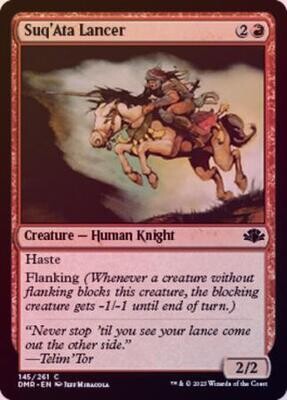 Suq&#39;Ata Lancer 145/261 - Foil Dominaria Remastered Foil Singles