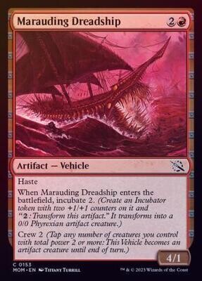 Marauding Dreadship 0153 - Foil March of the Machine Foil Singles