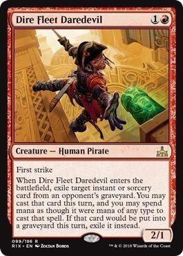 Dire Fleet Daredevil 099/196
Rivals of Ixalan Singles