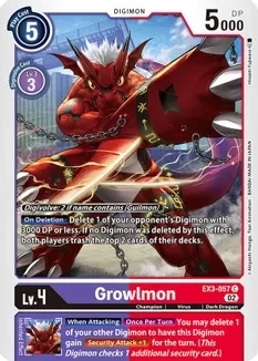 GA Growlmon - Draconic Roar (EX03)
Draconic Roar