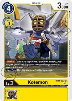 Kotemon - Dimensional Phase (BT11)
Dimensional Phase