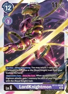 GA LordKnightmon - Versus Royal Knights (BT13)
Versus Royal Knights