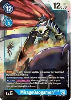 GA MirageGaogamon - Versus Royal Knights (BT13)
Versus Royal Knights