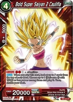 Bold Super Saiyan 2 Caulifla - Tournament of Power (DBS-TB01)
Tournament of Power Foil