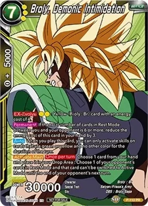 Broly, Demonic Intimidation (Broly Pack Vol. 3) - Promotion Cards (PR) Promotion Cards