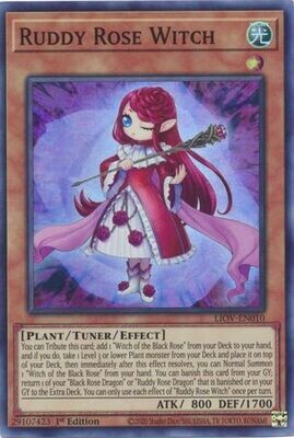Ruddy Rose Witch - LIOV-EN010 - Super Rare 1st Edition
Lightning Overdrive: LIOV 1st Edition Singles