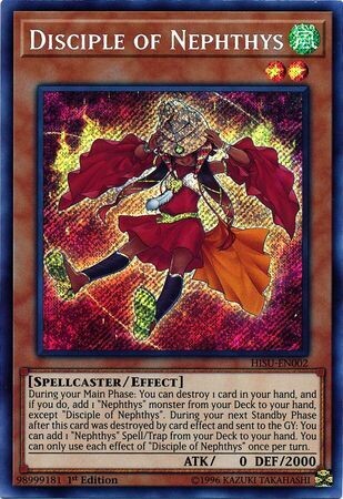 SH Disciple of Nephthys - HISU-EN002 - Secret Rare 1st Edition
Hidden Summoners Singles