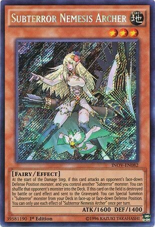 Subterror Nemesis Archer - INOV-EN082 - Secret Rare 1st Edition
Invasion Vengeance 1st Edition Singles