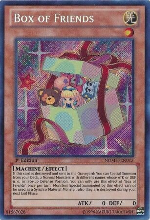 SH Box of Friends - NUMH-EN013 - Secret Rare 1st Edition
Number Hunters 1st Edition Singles