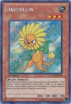 Dandylion - LCGX-EN042 - Secret Rare 1st Edition
Legendary Collection 2 1st Edition Singles