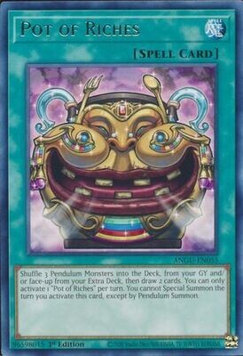 Pot of Riches - ANGU-EN055 - Rare 1st Edition Ancient Guardians 1st Edition Singles