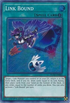 Link Bound - FLOD-EN063 - Super Rare 1st Edition Flames of Destruction 1st Edition Singles