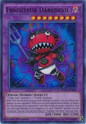 SJ Frightfur Daredevil - DPDG-EN006 - Super Rare 1st Edition
Duelist Pack: Dimensional Guardians Singles